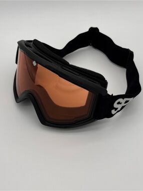 SPY+  Black Frame Snow Goggles with Orange Lens